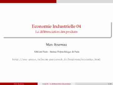 Economie Industrielle 04 - La différenciation des produits