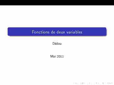 [PDF] Fonctions de deux variables