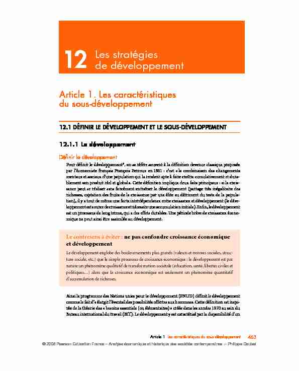 [PDF] Les stratégies de développement - Pearson France