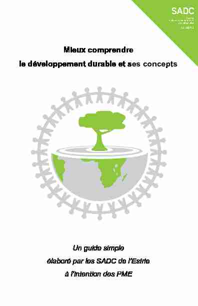[PDF] Mieux comprendre le développement durable et ses concepts