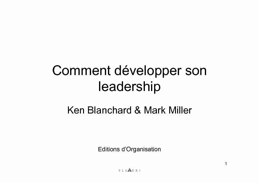 17622 38Comment developper son leadership K  Blanchard  