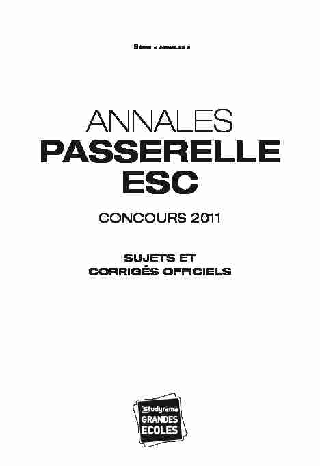 [PDF] ANNALES PASSERELLE ESC - PGE PGO