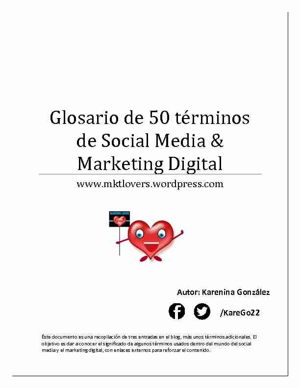 Glosario de 50 términos de Social Media & Marketing Digital