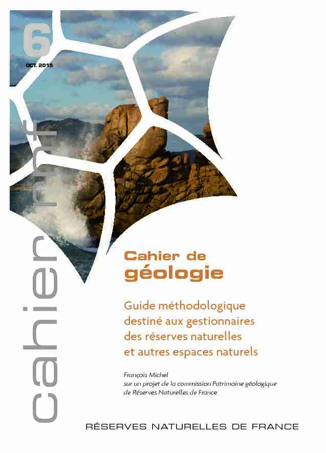 [PDF] géologie - Réserves naturelles