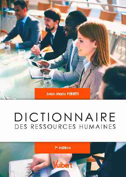 Dictionnaire des ressources humaines