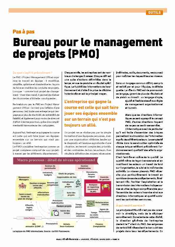 [PDF] Bureau pour le management de projets (PMO) - Qualipso