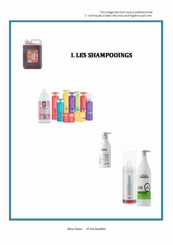 [PDF] I LES SHAMPOOINGS - SBSSA - Amiens