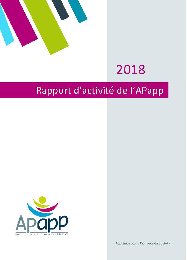 [PDF] Rapport dactivité de lAPapp - Réseau APP