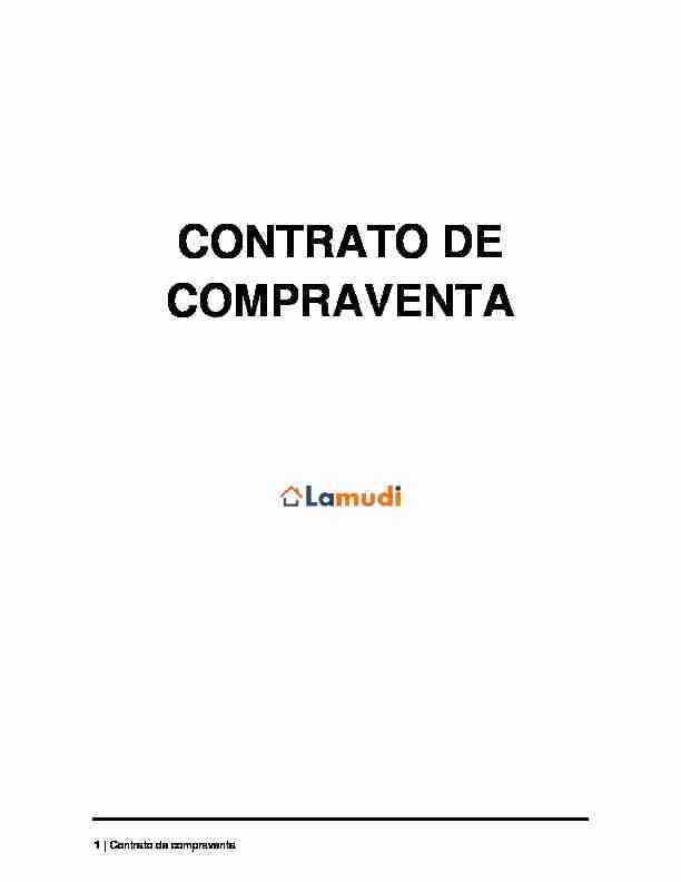 CONTRATO DE COMPRAVENTA - Lamudi