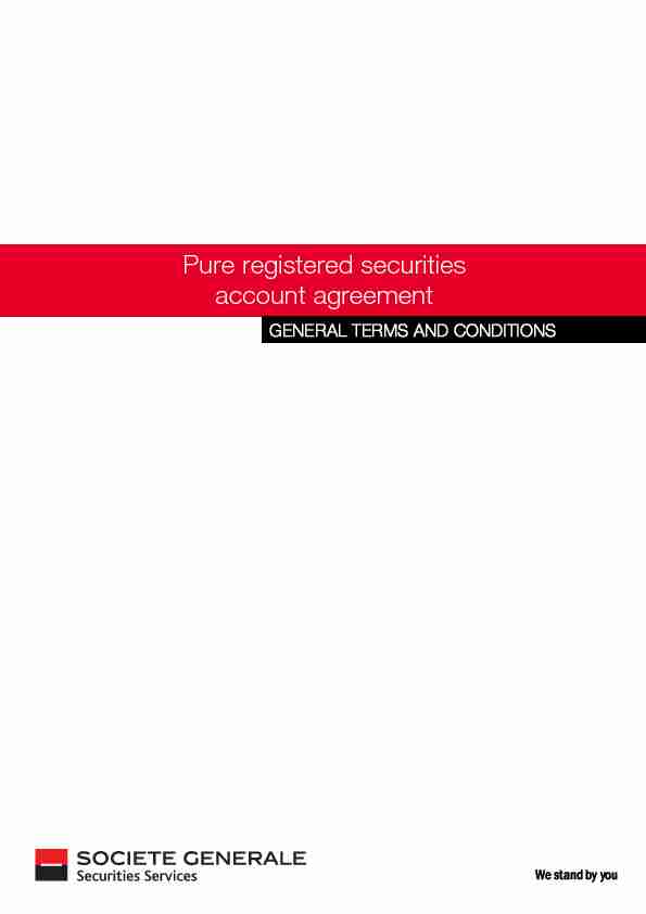 [PDF] Pure registered securities account agreement - Groupe Société