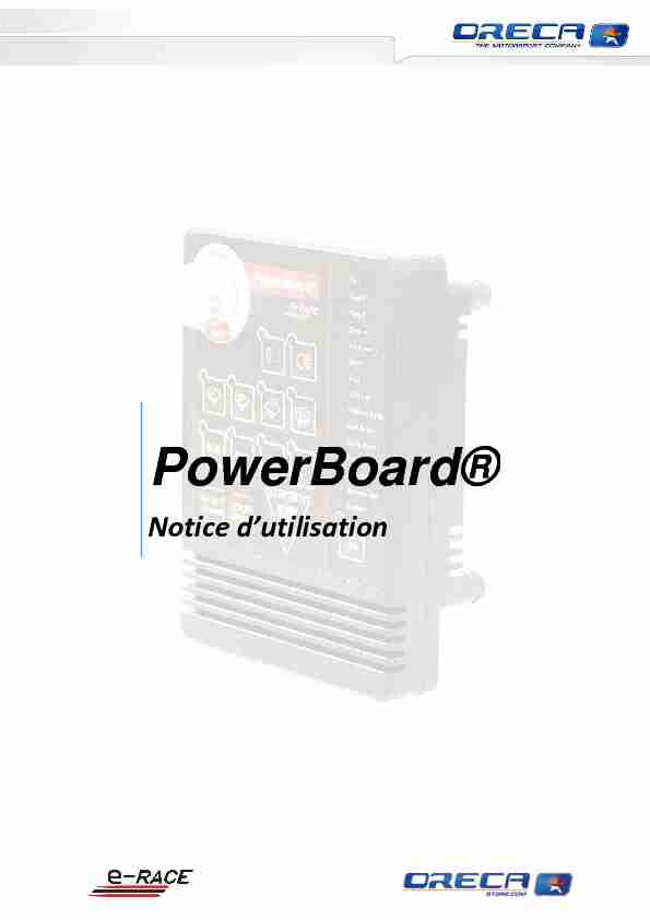 [PDF] PowerBoard® - Oreca Store