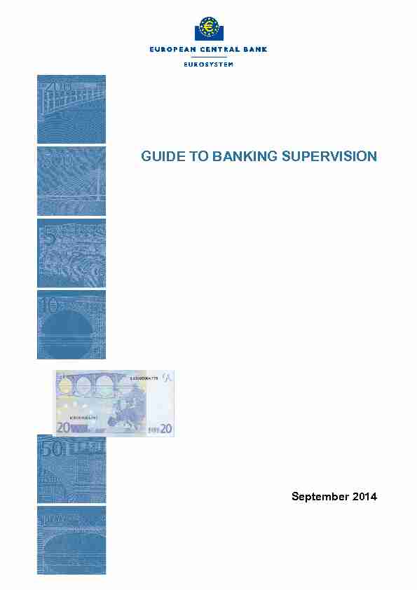 Guide to banking supervision - European Parliament
