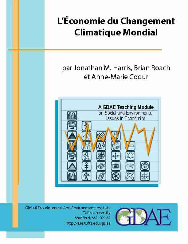 LÉconomie du Changement Climatique Mondial