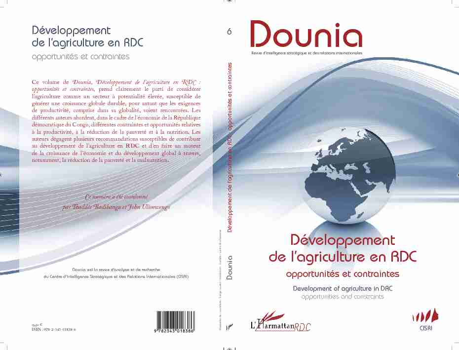 Développement de lagriculture en RDC