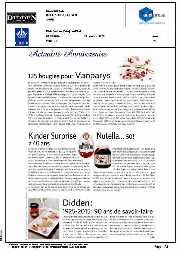 [PDF] Kinder Surprise f Nutella 50 - Didden