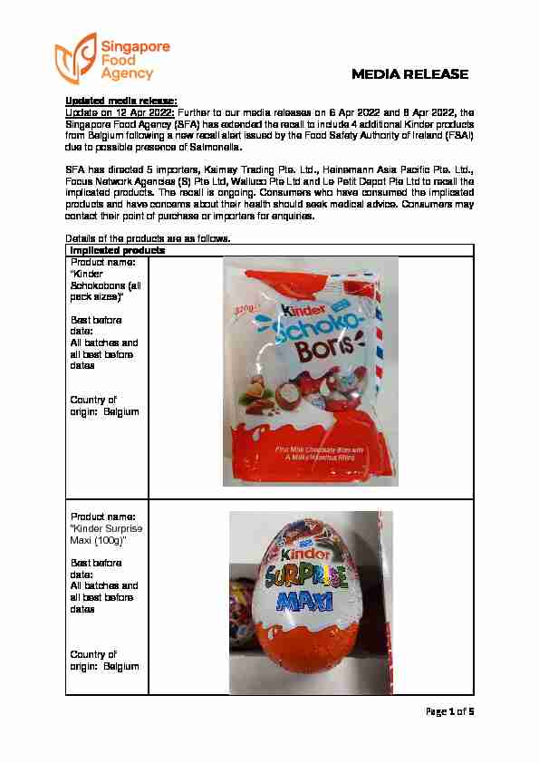 sfa-media-release---extended-recall-of-kinder-products-from