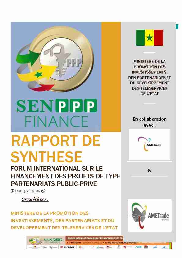 [PDF] RAPPORT DE SYNTHESE - Initiative PPP