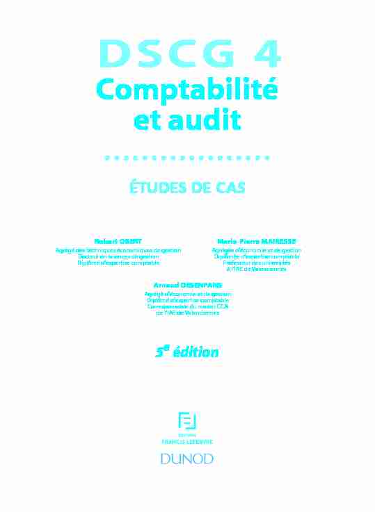 Comptabilité et audit - Dunod