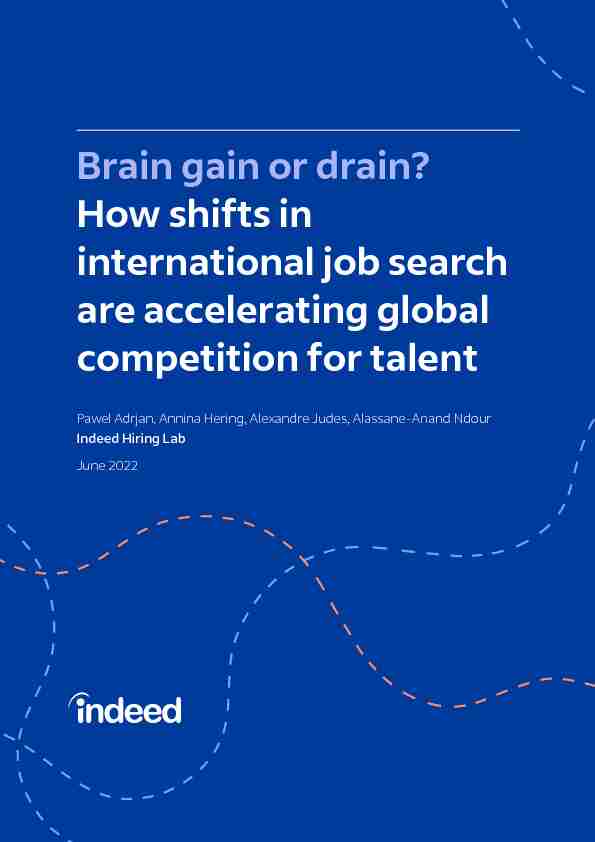 Brain gain or drain? How shifts in international job search are