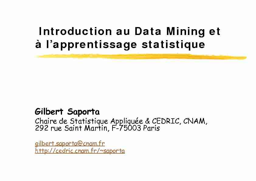 [PDF] Le Data Mining - Cedric-Cnam