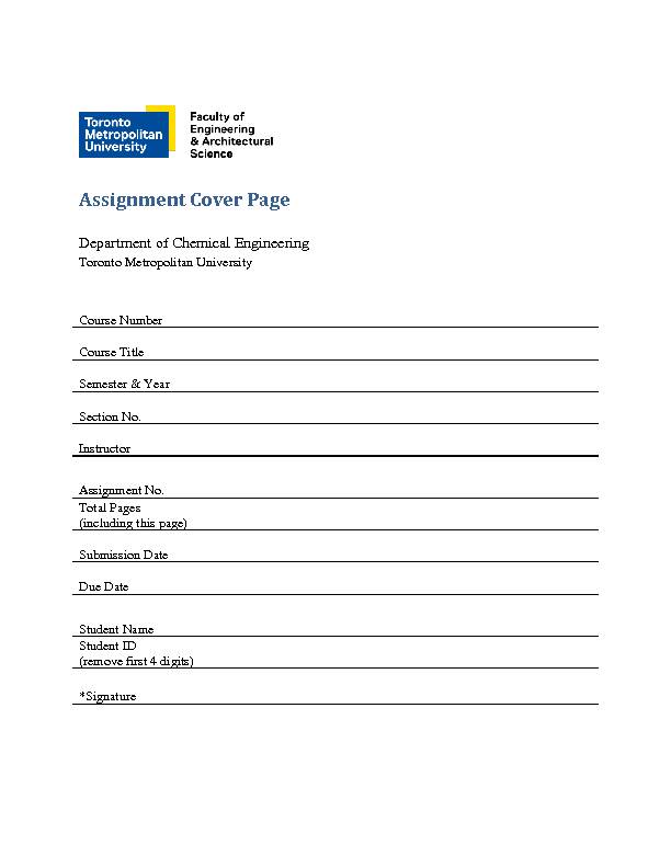 [PDF] Assignment Cover Page - Ryerson University