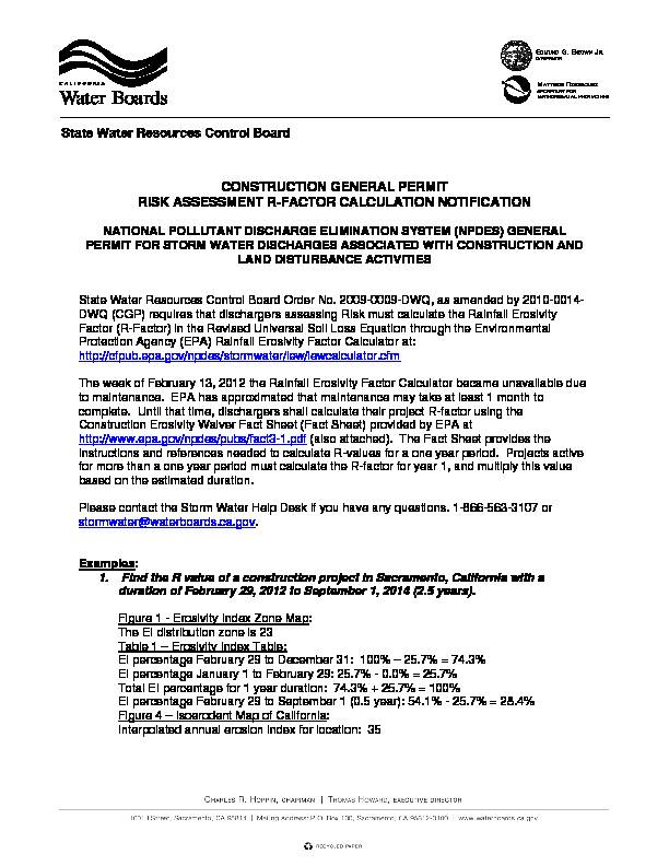 [PDF] CGP R-Factor - California State Water Resources Control Board