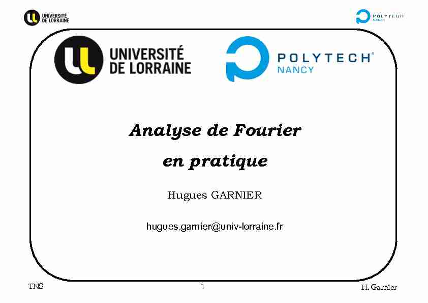 [PDF] Analyse de Fourier en pratique