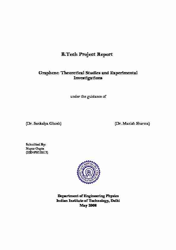 B.Tech Project Report
