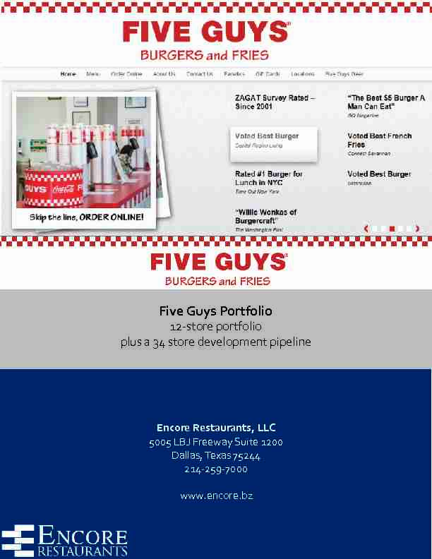 [PDF] Five Guys Portfolio - Encore Enterprises