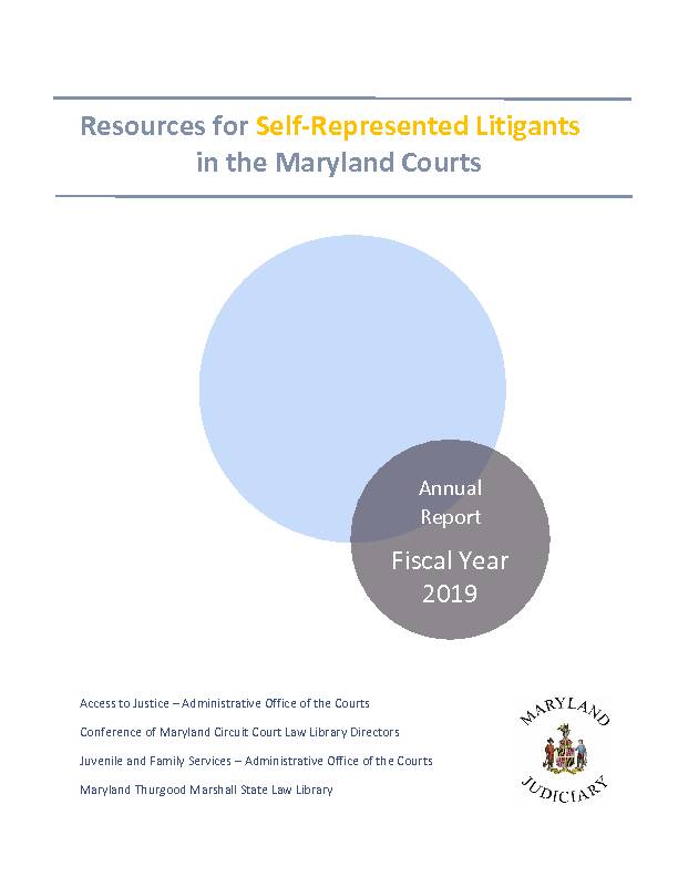 [PDF] Resources for Self-Represented Litigants in the Maryland Courts