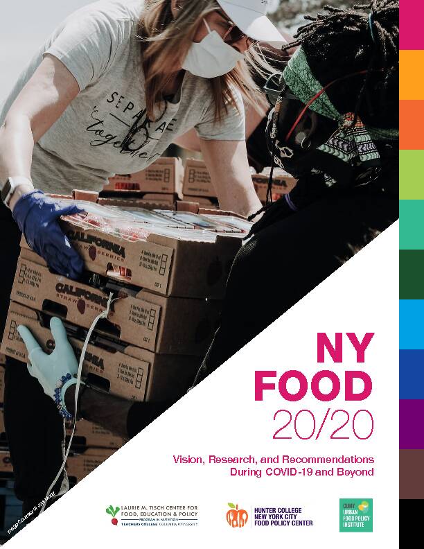 [PDF] NY FOOD 20/20 - Hunter College NYC Food Policy Center