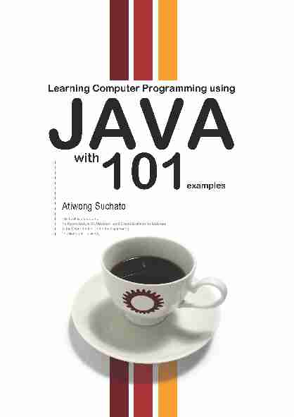 Learning Computer Programming Using Java with 101 Examples