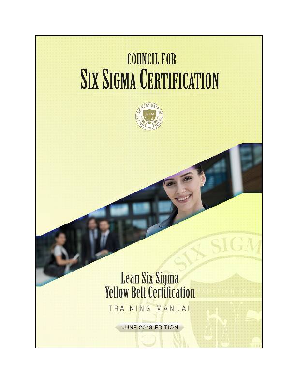 [PDF] Lean Six Sigma Yellow Belt Certification Training Manual