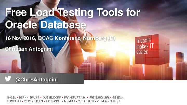 [PDF] Free Load Testing Tools for Oracle Database - DOAG