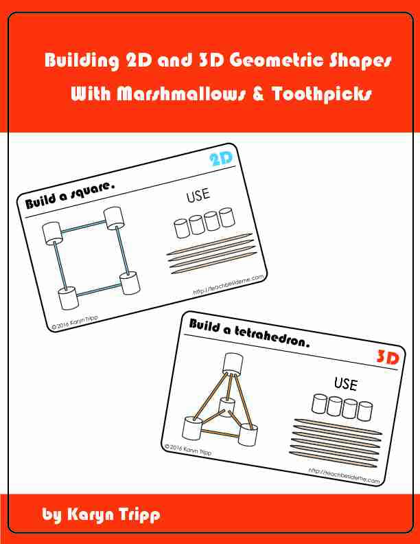 [PDF] Building 2D and 3D Geometric Shapes With Marshmallows