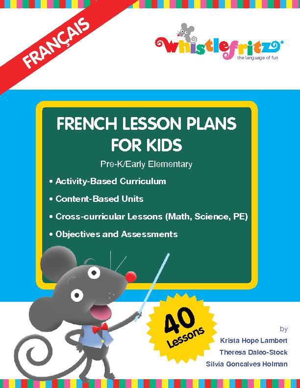 FRENCH LESSON PLANS FOR KIDS