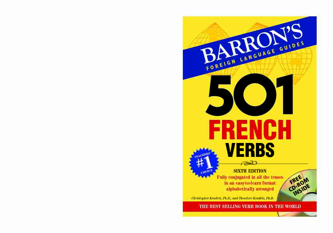 [PDF] 501 French Verbs
