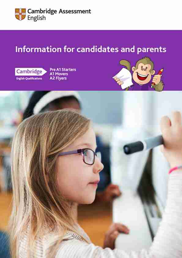 Information for candidates and parents