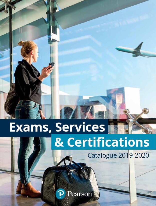 [PDF] Exams, Services & Certifications - Pearson