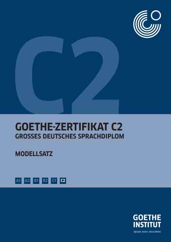 [PDF] GOETHE-ZERTIFIKAT C2 - The Language Office
