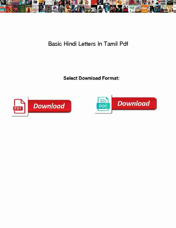 [PDF] Basic Hindi Letters In Tamil Pdf - Pura Brasa