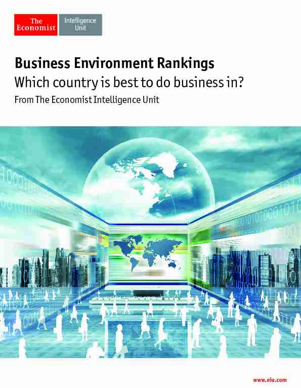 [PDF] Business Environment Rankings Which country is best  - Iberglobal