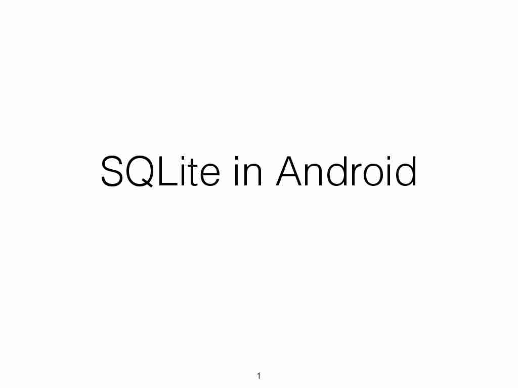 [PDF] android-sqlitepdf