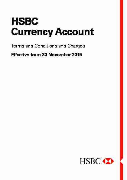 HSBC Currency Account