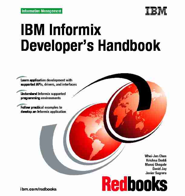 Searches related to informix 4gl developer jobs filetype:pdf