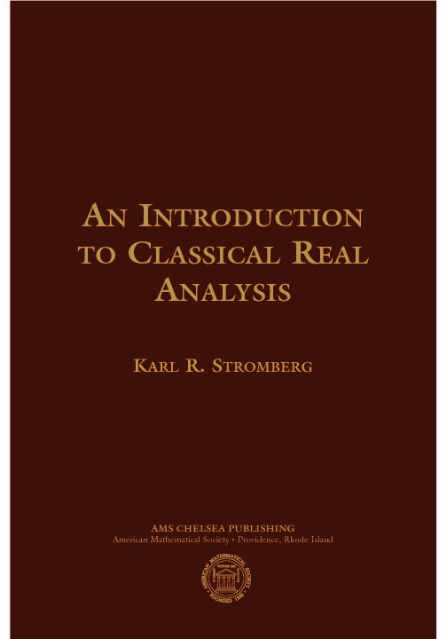an introduction to classical real analysis karl r stromberg - American