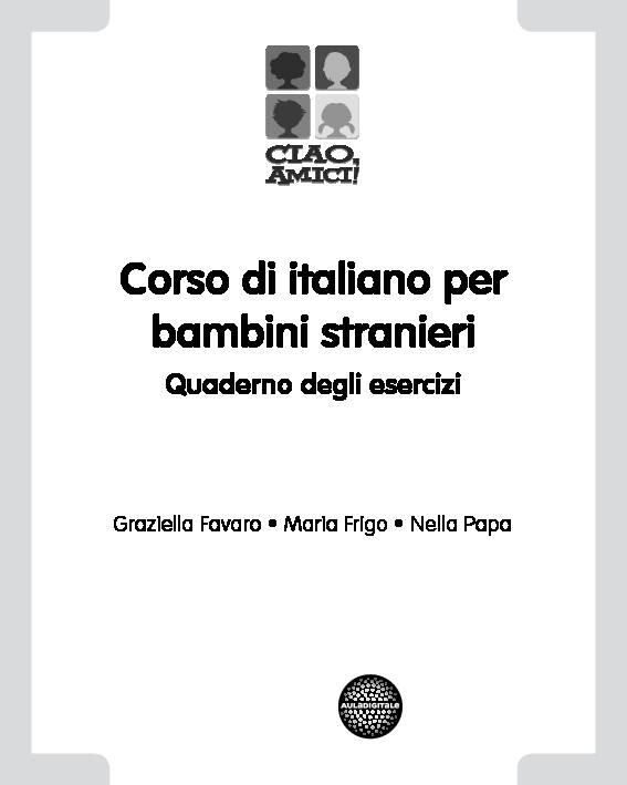Corso di italiano per bambini stranieri
