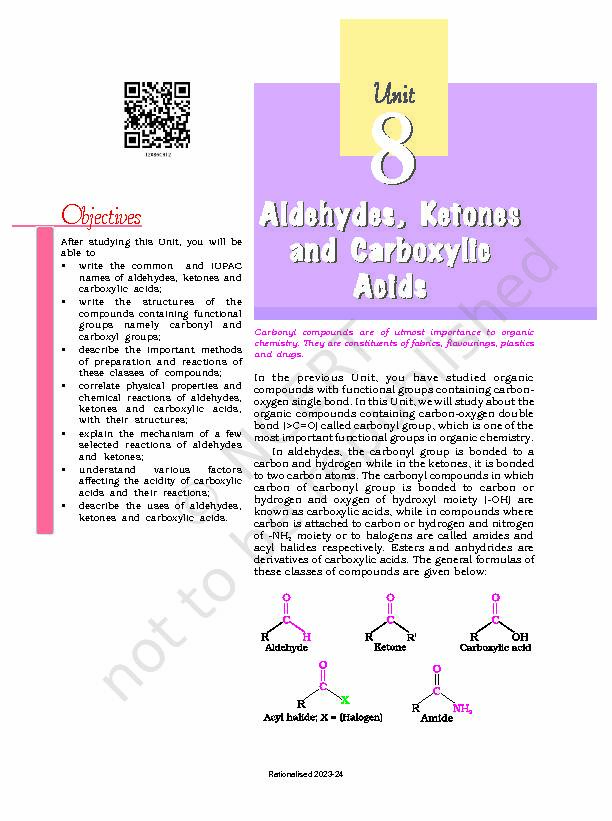 Aldehydes Aldehydes Ketones and Carboxylic Carboxylic Acids