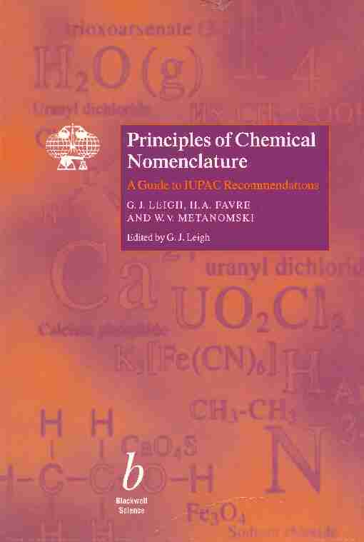 [PDF] Principles of Chemical Nomenclature - iupac