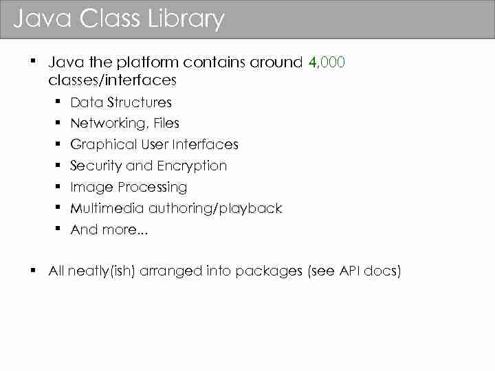[PDF] Java Class Library